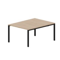 Strike STN2TM128 OWNR (Светлый дуб/Черный) Составной стол на 2 рабочих места, меламиновые аутлеты