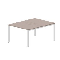Strike STN2TM128 TRBL (Тортора/Белый) Составной стол на 2 рабочих места, меламиновые аутлеты