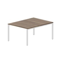 Strike STN2TM128 WNBL (Орех/Белый) Составной стол на 2 рабочих места, меламиновые аутлеты