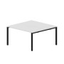 Strike STN2TM147 BLNR (Белый/Черный) Составной стол на 2 рабочих места, меламиновые аутлеты