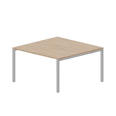 Strike STN2TM147 OWAL (Светлый дуб/Алюминий) Составной стол на 2 рабочих места, меламиновые аутлеты