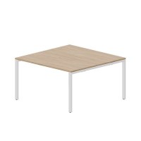Strike STN2TM147 OWBL (Светлый дуб/Белый) Составной стол на 2 рабочих места, меламиновые аутлеты