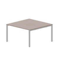 Strike STN2TM147 TRAL (Тортора/Алюминий) Составной стол на 2 рабочих места, меламиновые аутлеты