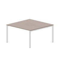 Strike STN2TM147 TRBL (Тортора/Белый) Составной стол на 2 рабочих места, меламиновые аутлеты