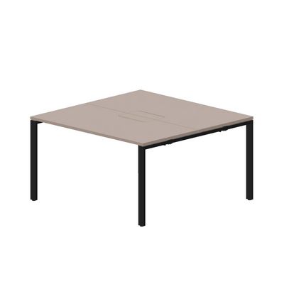 Strike STN2TM147 TRNR (Тортора/Черный) Составной стол на 2 рабочих места, меламиновые аутлеты