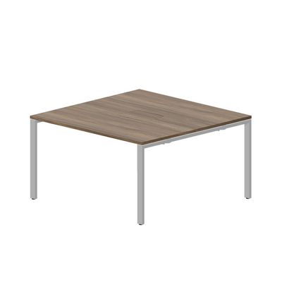 Strike STN2TM147 WNAL (Орех/Алюминий) Составной стол на 2 рабочих места, меламиновые аутлеты