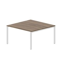 Strike STN2TM147 WNBL (Орех/Белый) Составной стол на 2 рабочих места, меламиновые аутлеты