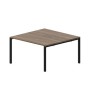 Strike STN2TM147 WNNR (Орех/Черный) Составной стол на 2 рабочих места, меламиновые аутлеты
