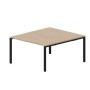 Strike STN2TM148 OWNR (Светлый дуб/Черный) Составной стол на 2 рабочих места, меламиновые аутлеты