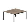Strike STN2TM148 WNNR (Орех/Черный) Составной стол на 2 рабочих места, меламиновые аутлеты