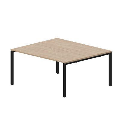Strike STN2TM167 OWNR (Светлый дуб/Черный) Составной стол на 2 рабочих места, меламиновые аутлеты