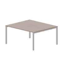 Strike STN2TM167 TRAL (Тортора/Алюминий) Составной стол на 2 рабочих места, меламиновые аутлеты