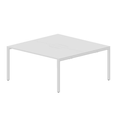 Strike STN2TM168 BLBL (Белый/Белый) Составной стол на 2 рабочих места, меламиновые аутлеты