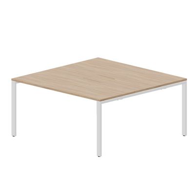 Strike STN2TM168 OWBL (Светлый дуб/Белый) Составной стол на 2 рабочих места, меламиновые аутлеты