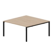 Strike STN2TM168 OWNR (Светлый дуб/Черный) Составной стол на 2 рабочих места, меламиновые аутлеты