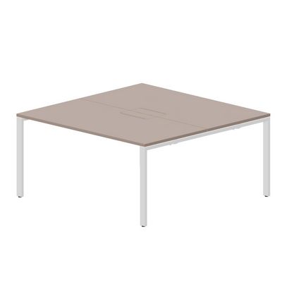 Strike STN2TM168 TRBL (Тортора/Белый) Составной стол на 2 рабочих места, меламиновые аутлеты