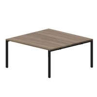 Strike STN2TM168 WNNR (Орех/Черный) Составной стол на 2 рабочих места, меламиновые аутлеты