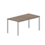 Strike STN2TS088 WNAL (Орех/Алюминий) Составной стол на 2 рабочих места