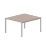 Strike STN2TS127 TRAL (Тортора/Алюминий) Составной стол на 2 рабочих места