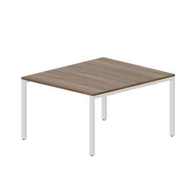 Strike STN2TS127 WNBL (Орех/Белый) Составной стол на 2 рабочих места