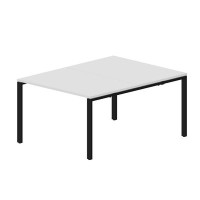 Strike STN2TS128 BLNR (Белый/Черный) Составной стол на 2 рабочих места