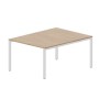 Strike STN2TS128 OWBL (Светлый дуб/Белый) Составной стол на 2 рабочих места