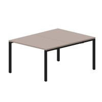 Strike STN2TS128 TRNR (Тортора/Черный) Составной стол на 2 рабочих места
