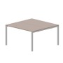 Strike STN2TS147 TRAL (Тортора/Алюминий) Составной стол на 2 рабочих места
