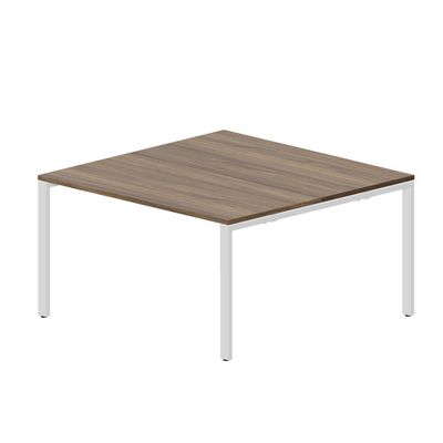 Strike STN2TS147 WNBL (Орех/Белый) Составной стол на 2 рабочих места