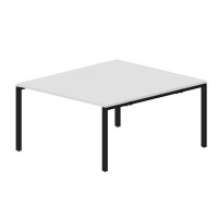 Strike STN2TS148 BLNR (Белый/Черный) Составной стол на 2 рабочих места
