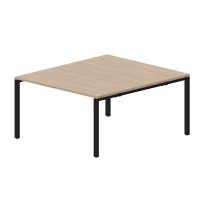 Strike STN2TS148 OWNR (Светлый дуб/Черный) Составной стол на 2 рабочих места