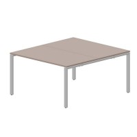 Strike STN2TS148 TRAL (Тортора/Алюминий) Составной стол на 2 рабочих места