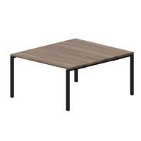 Strike STN2TS148 WNNR (Орех/Черный) Составной стол на 2 рабочих места