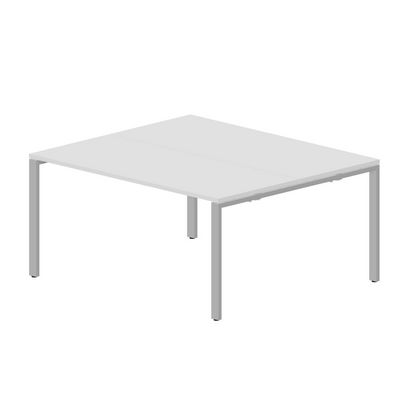 Strike STN2TS167 BLAL (Белый/Алюминий) Составной стол на 2 рабочих места