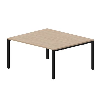 Strike STN2TS167 OWNR (Светлый дуб/Черный) Составной стол на 2 рабочих места