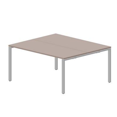 Strike STN2TS167 TRAL (Тортора/Алюминий) Составной стол на 2 рабочих места