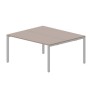 Strike STN2TS167 TRAL (Тортора/Алюминий) Составной стол на 2 рабочих места