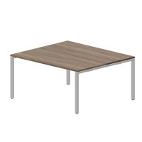 Strike STN2TS167 WNAL (Орех/Алюминий) Составной стол на 2 рабочих места