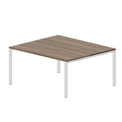 Strike STN2TS167 WNBL (Орех/Белый) Составной стол на 2 рабочих места