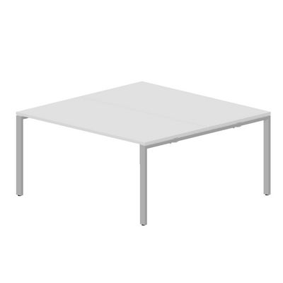 Strike STN2TS168 BLAL (Белый/Алюминий) Составной стол на 2 рабочих места
