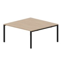 Strike STN2TS168 OWNR (Светлый дуб/Черный) Составной стол на 2 рабочих места