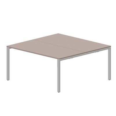 Strike STN2TS168 TRAL (Тортора/Алюминий) Составной стол на 2 рабочих места