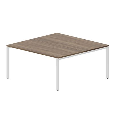 Strike STN2TS168 WNBL (Орех/Белый) Составной стол на 2 рабочих места