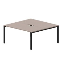 Strike STN2TV168 TRNR (Тортора/Черный) Составной стол на 2 рабочих места, 2 эргономичных выреза