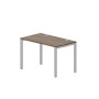 Strike STNG127 WNAL (Орех/Алюминий) Стол, 2 громмета
