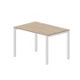 Strike STNG128 OWBL (Светлый дуб/Белый) Стол, 2 громмета