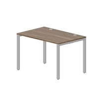 Strike STNG128 WNAL (Орех/Алюминий) Стол, 2 громмета