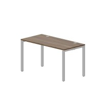 Strike STNG147 WNAL (Орех/Алюминий) Стол, 2 громмета