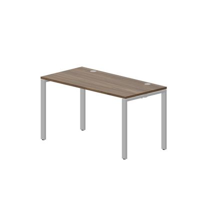 Strike STNG147 WNAL (Орех/Алюминий) Стол, 2 громмета
