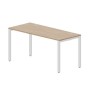Страйк STNG167 OWBL (Светлый дуб/Белый) Стол, 2 громмета